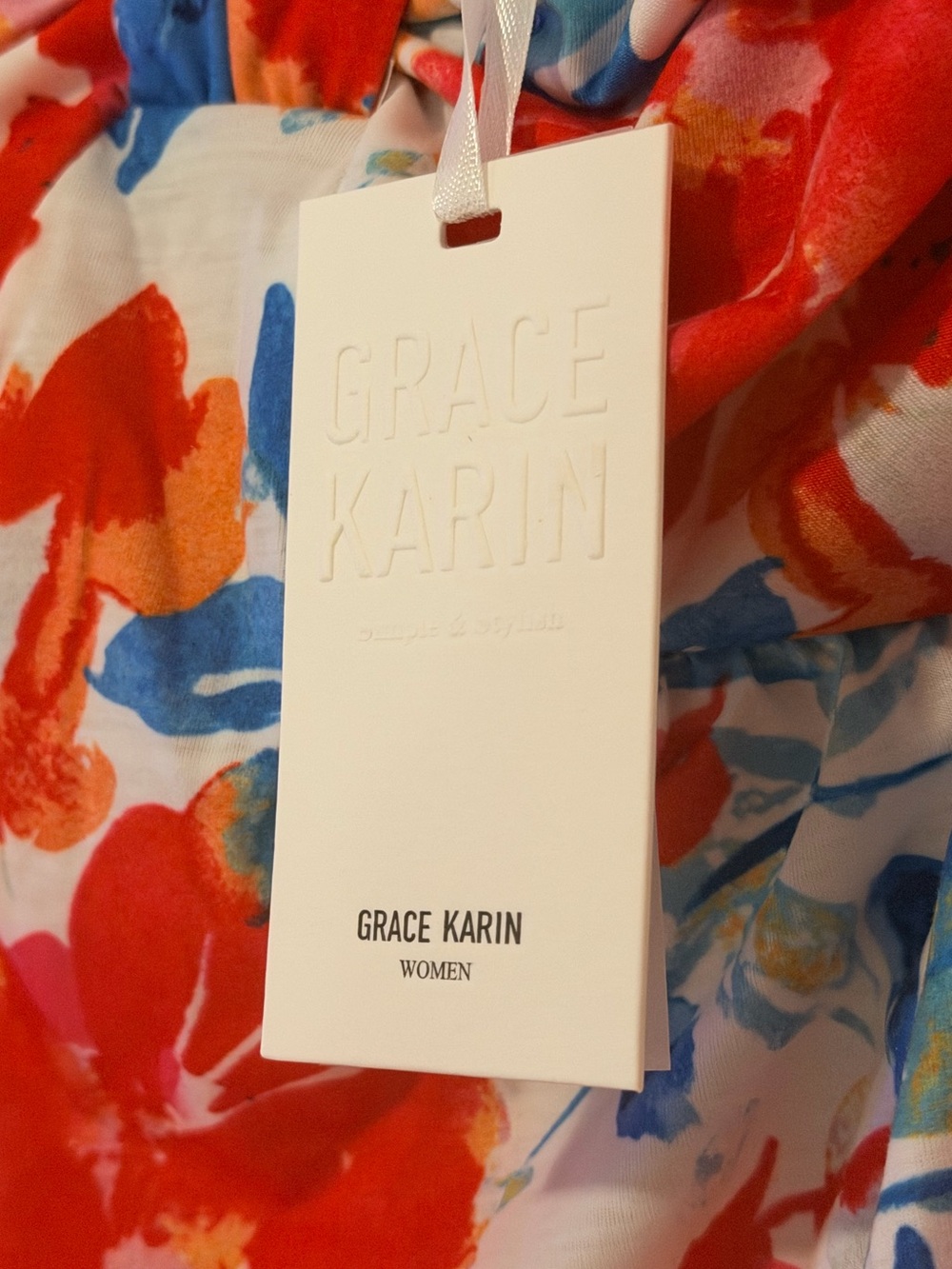Grace Karin Summer Floral Halter Neck Dress - Picture 4 of 6
